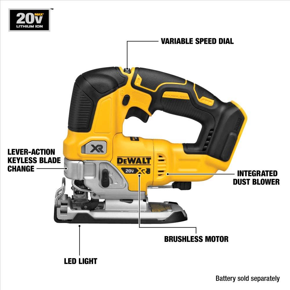 DEWALT XR 20V Max Keyless Jigsaw Kit - Flockneti