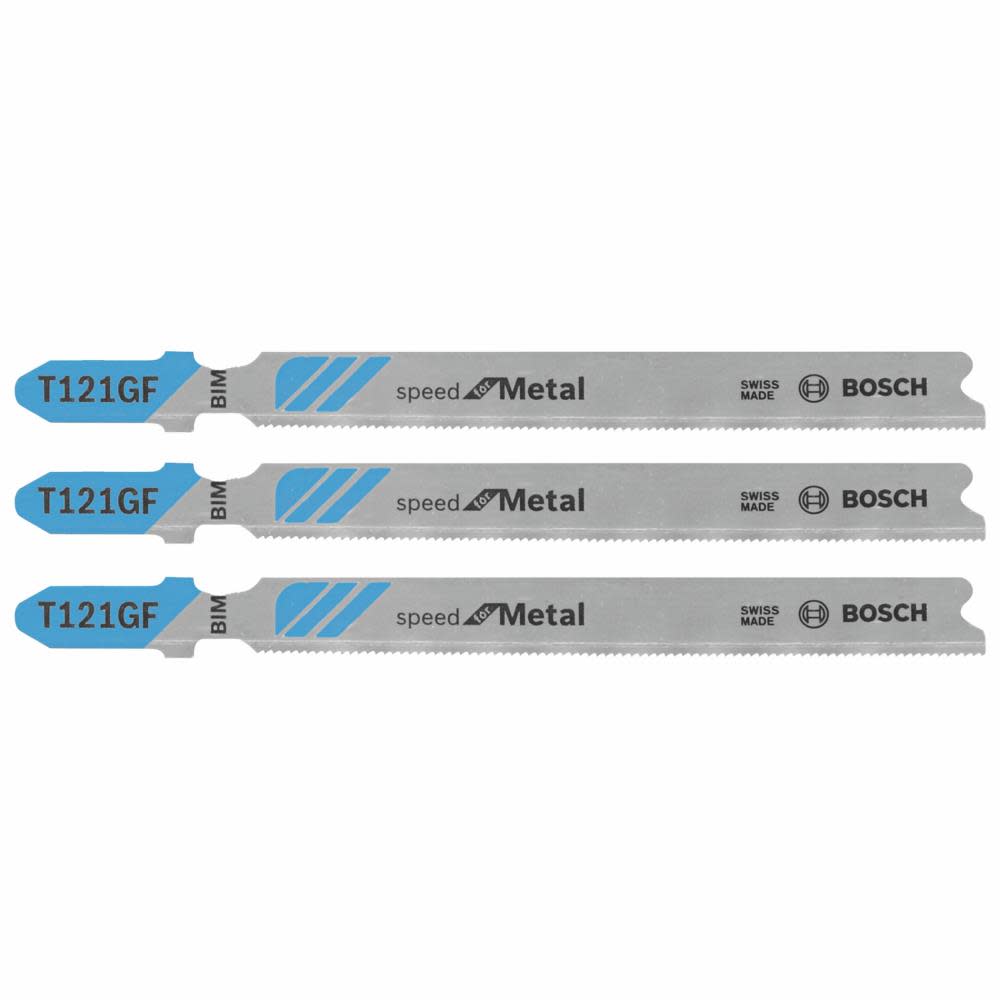 Bosch Jig Saw Blades 3pc 3 5/8″ 30 TPI Speed for Metal T Shank - Flockneti