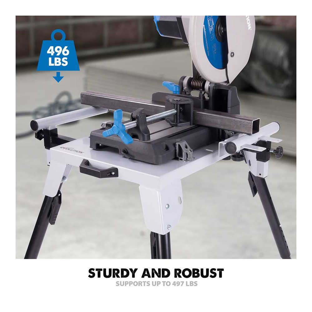 Evolution Power Tools Universal Chop Saw Stand - Flockneti