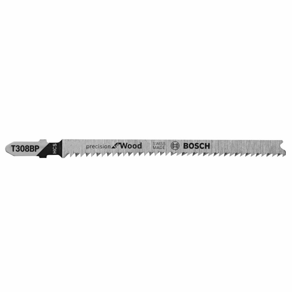 Bosch 5 pc. 4-5/8 In. 12 TPI Precision for Wood Jig Saw Blades - Flockneti
