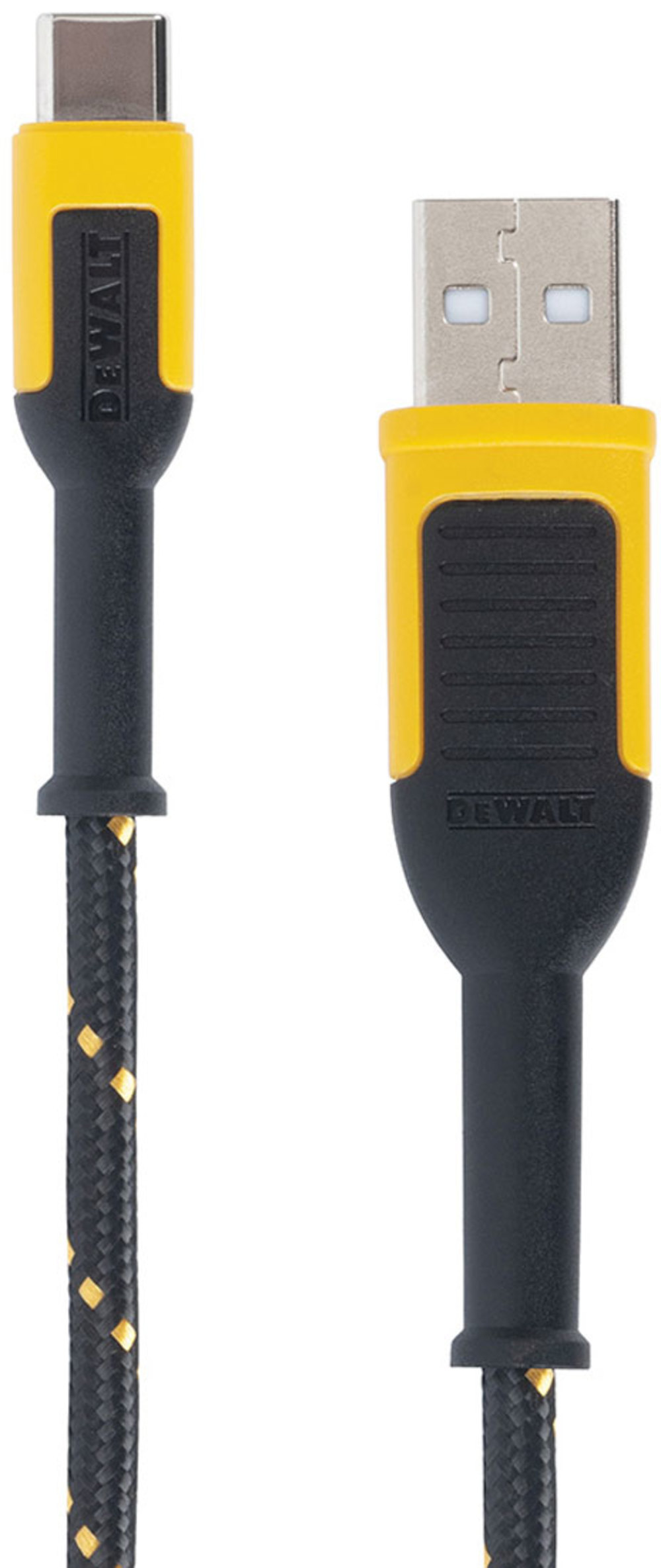 DEWALT Phone Charger USB-A to USB-C Reinforced Braided Cable 4′ - Flockneti