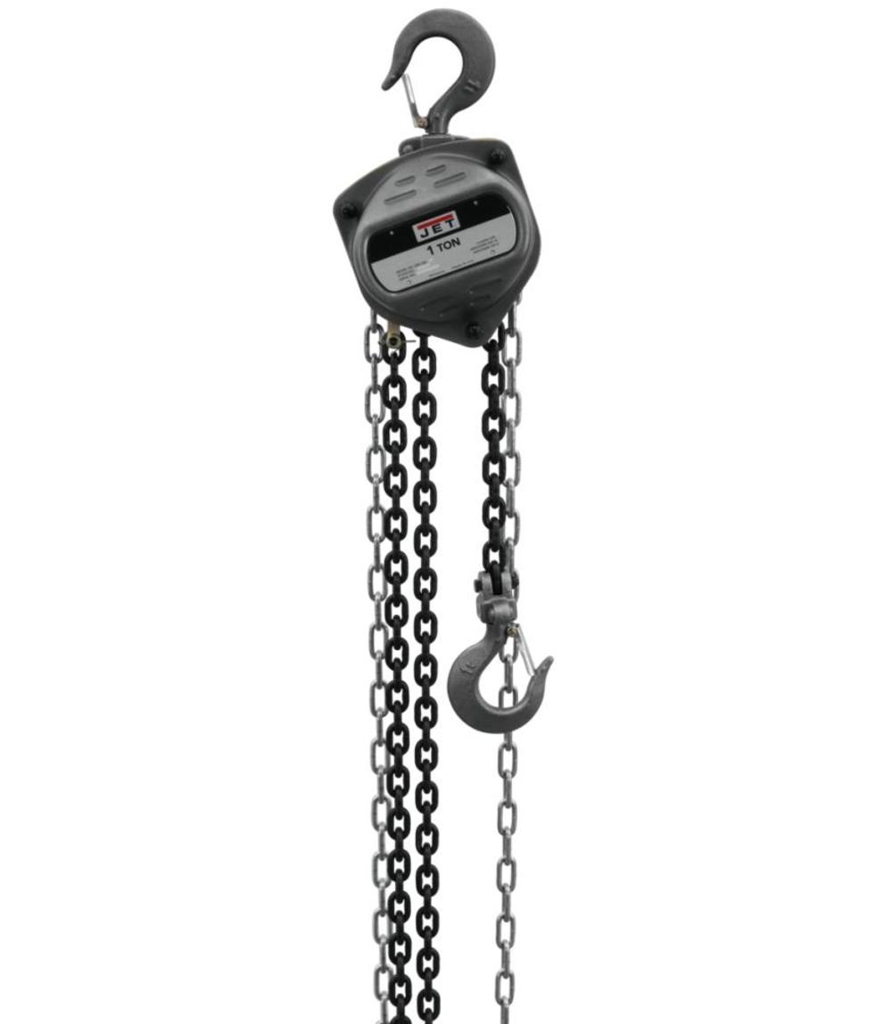JET S90-100-10 1-Ton Hand Chain Hoist with 10 Ft. Lift - Flockneti