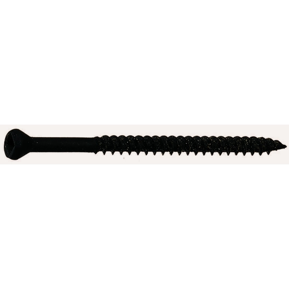 Pro Twist #6 x 1-5/8In Black Trim Head Square Drive Screw 1 Lb. Box - Flockneti