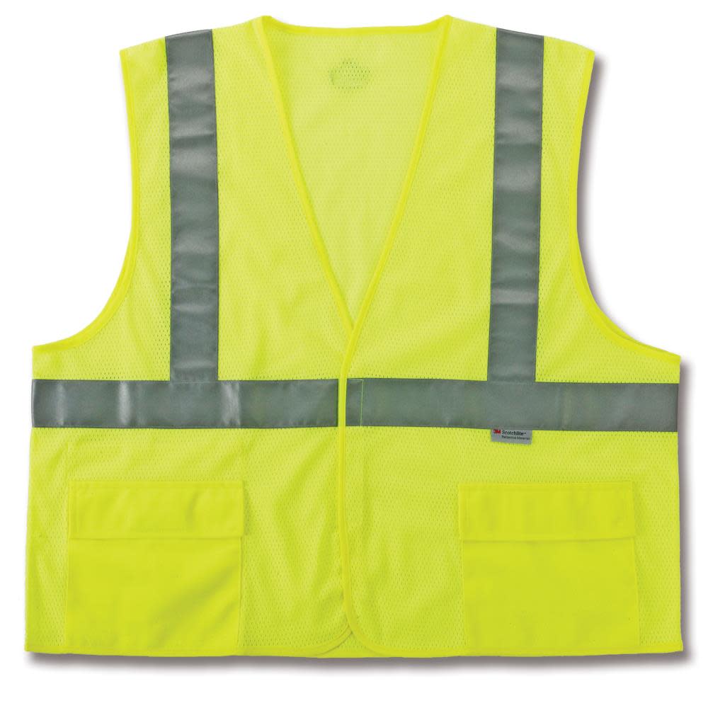 Ergodyne GloWear 8220HL Class 2 Lime Green Safety Vest – 2X/3X GloWear 8220HL Class 2 Lime Green Safety Vest – 2X/3X - Flockneti