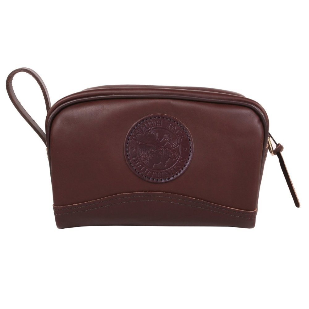 Duluth Pack Brown Smooth Leather Sportsman’s Kit Bag - Flockneti