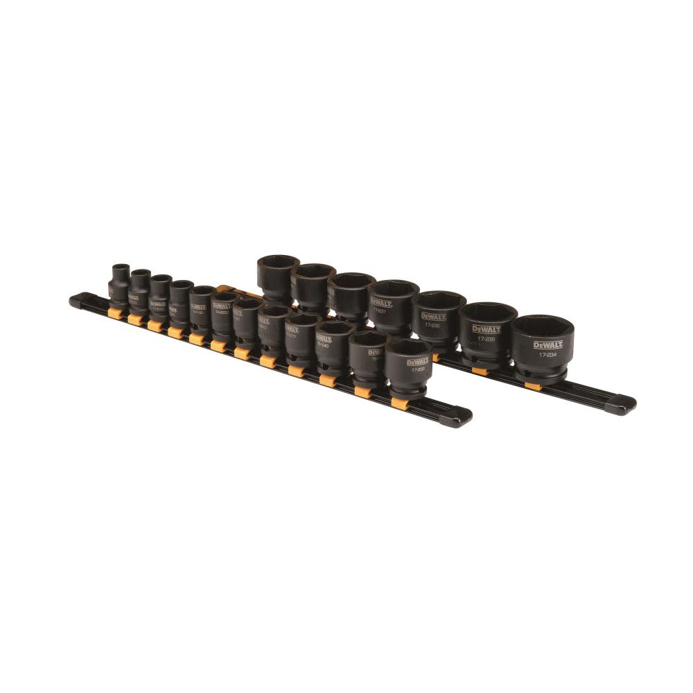 DEWALT 19 Piece 1/2 in Drive Impact Socket Set 6 PT - Flockneti
