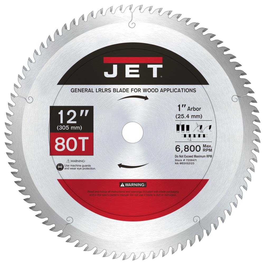 JET 1280 General Circular Saw Blade - Flockneti