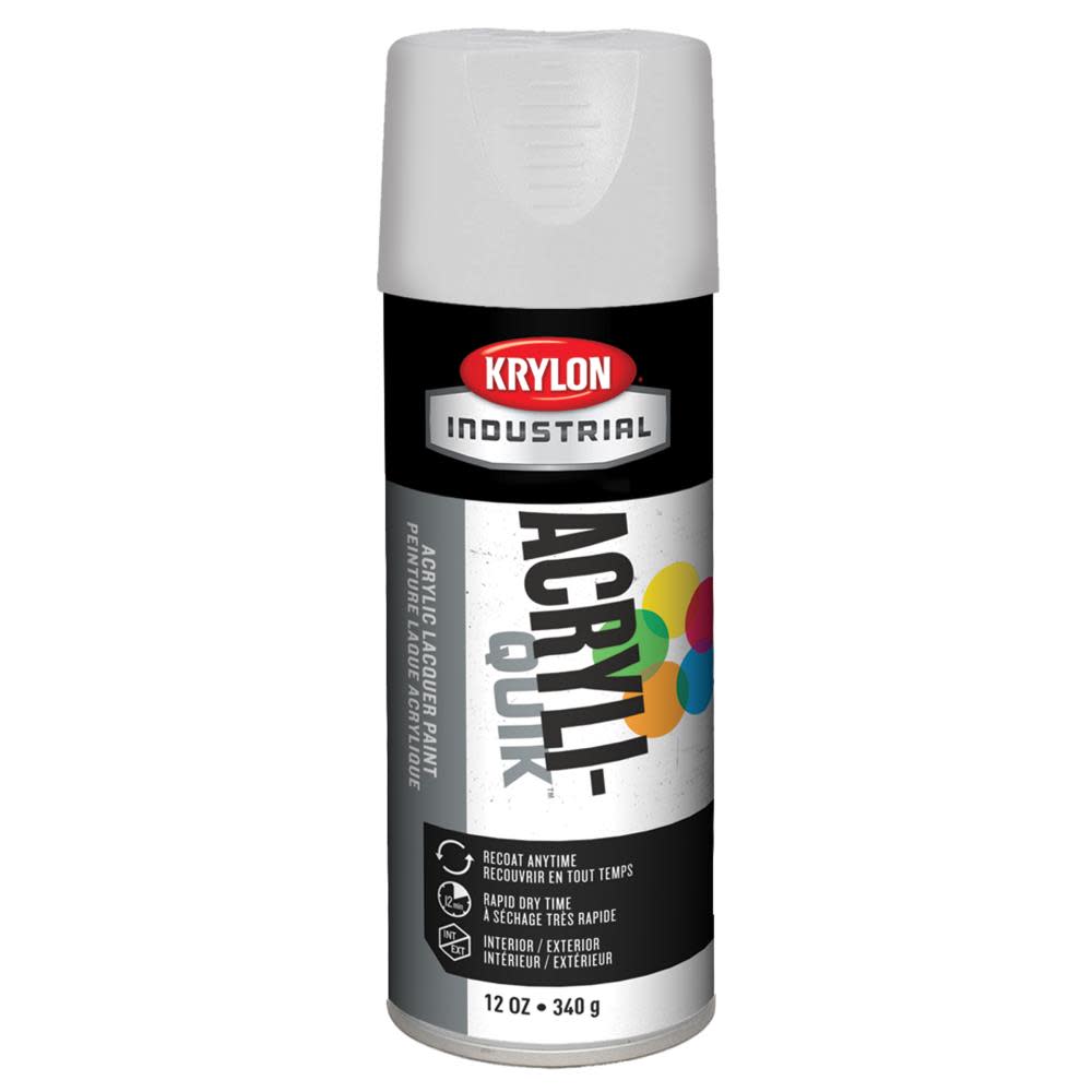 Krylon Industrial Acryli-Quik Gloss White 12 oz. - Flockneti