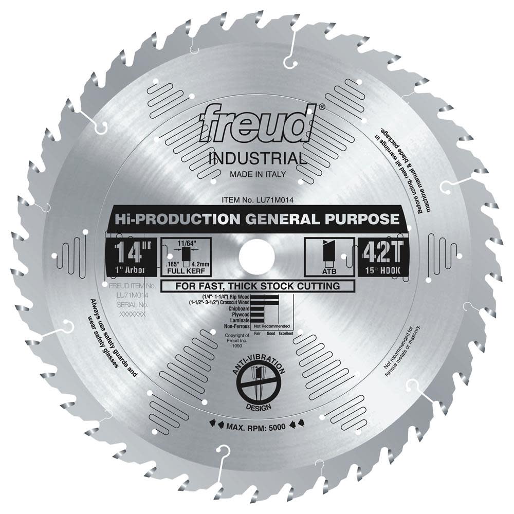 Freud 14″ High-Production General Purpose Blade - Flockneti