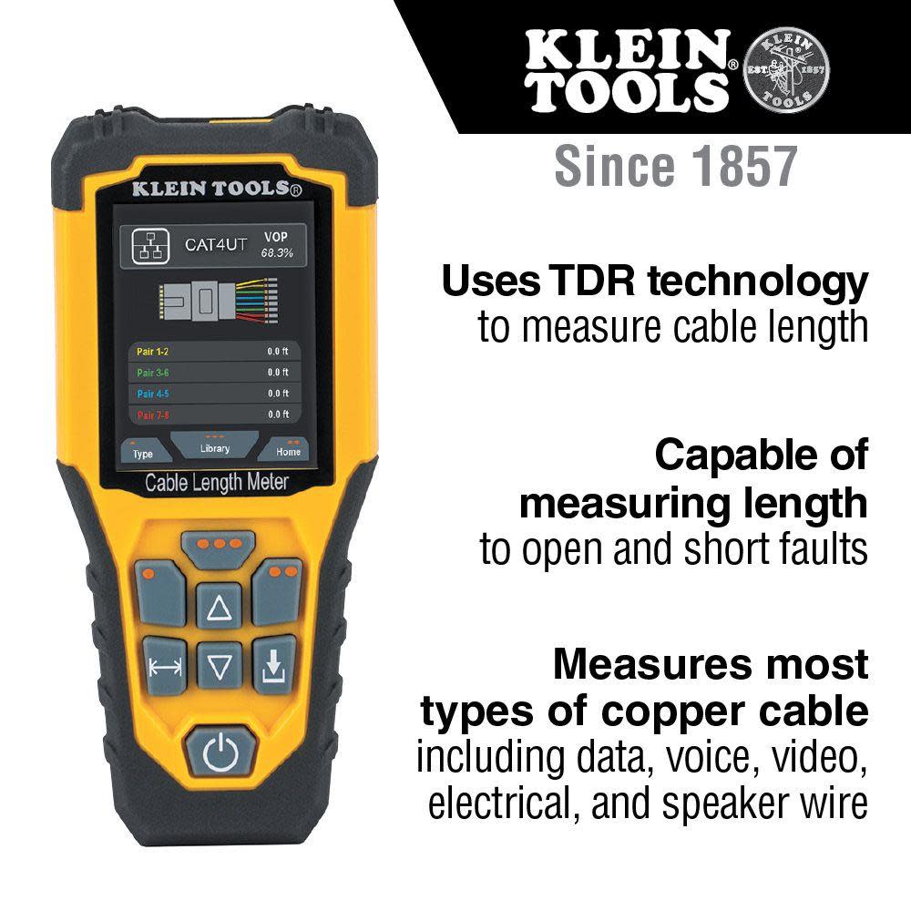 Klein Tools TDR Cable Length Meter - Flockneti