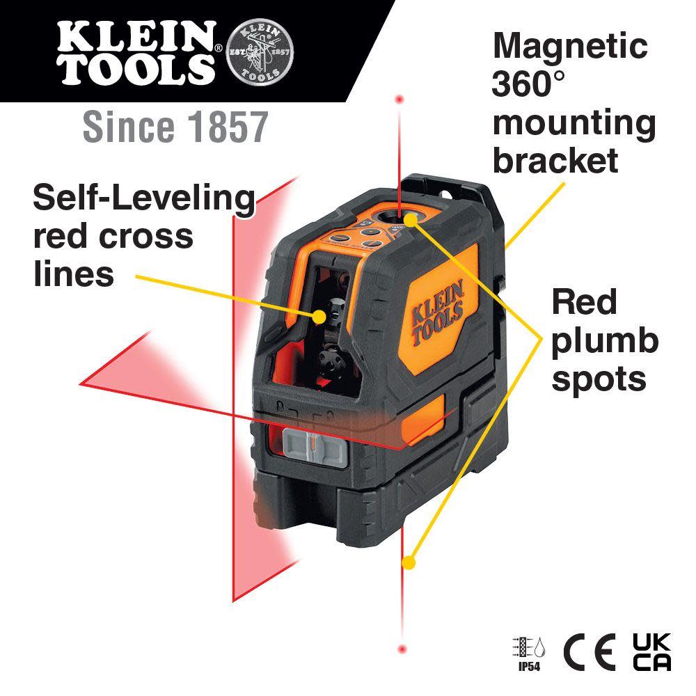 Klein Tools Self-Level Cross-Line Laser with Spot - Flockneti