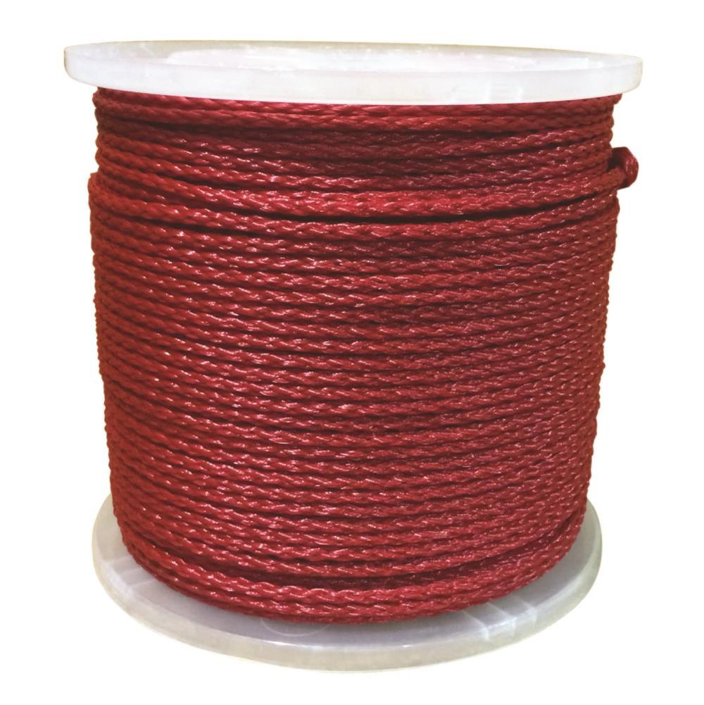 Erin Rope Twisted Red Polypropylene Rope 5/16 X 600′ - Flockneti