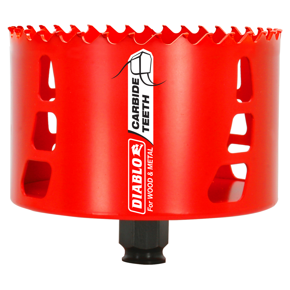 Diablo Tools 4-1/8″ (105mm) Carbide-Tip Wood & Metal Holesaw - Flockneti