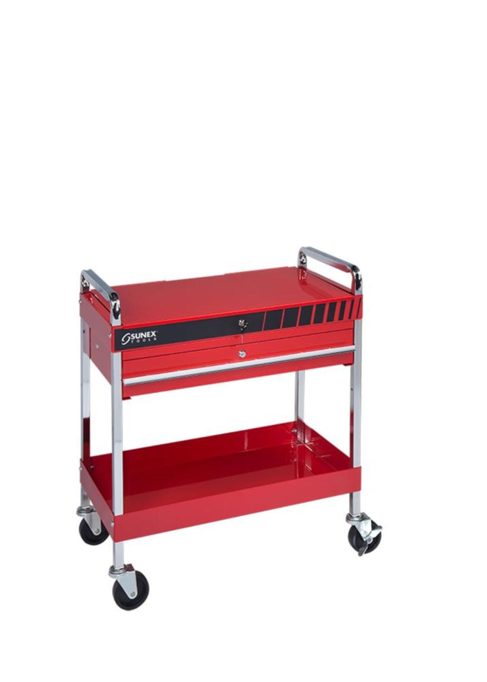 Sunex Service Cart with Locking Top and Locking Drawer - Flockneti