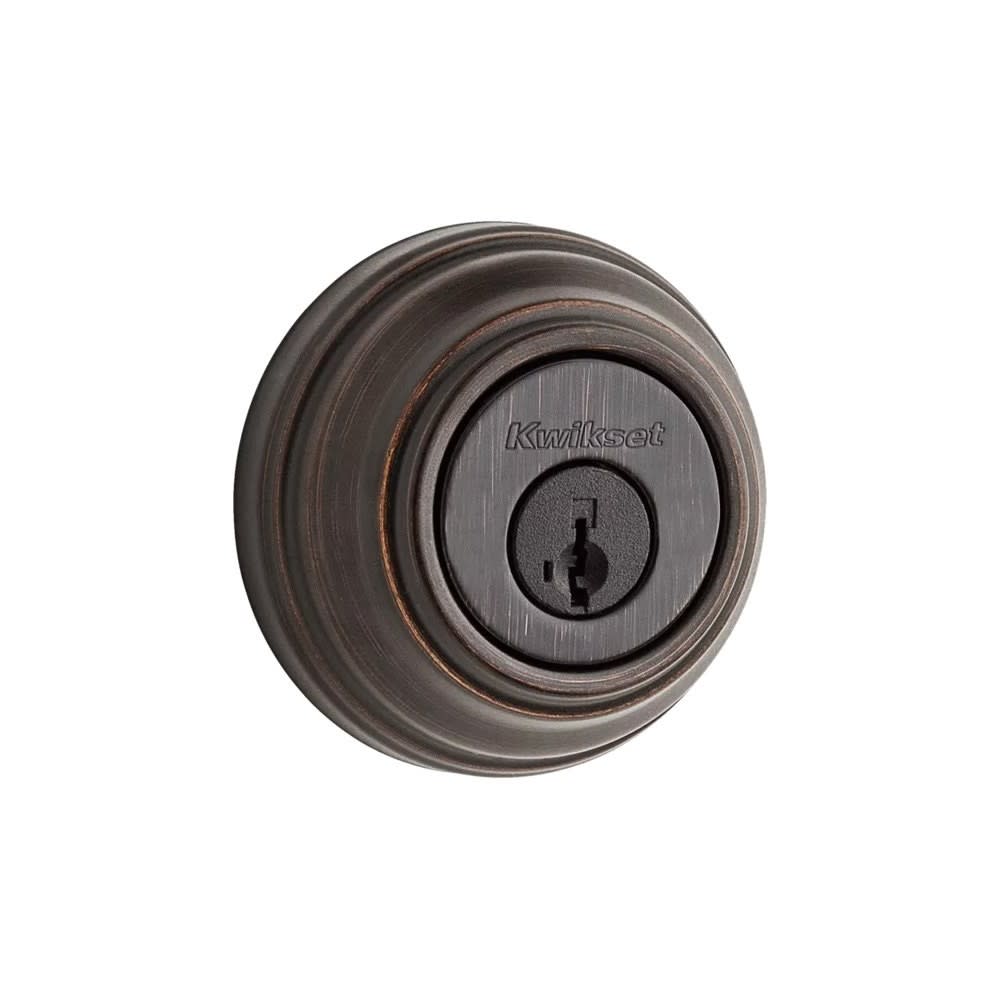 Kwikset Venetian Bronze Keyed Entry Double Cylinder Door Deadbolt - Flockneti