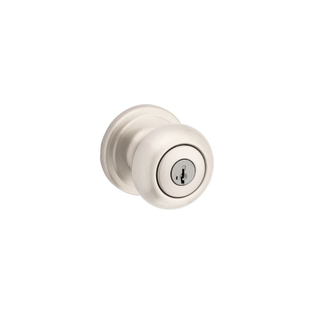 Kwikset Satin Nickel Signature Series Keyed Entry Juno Door Knob - Flockneti