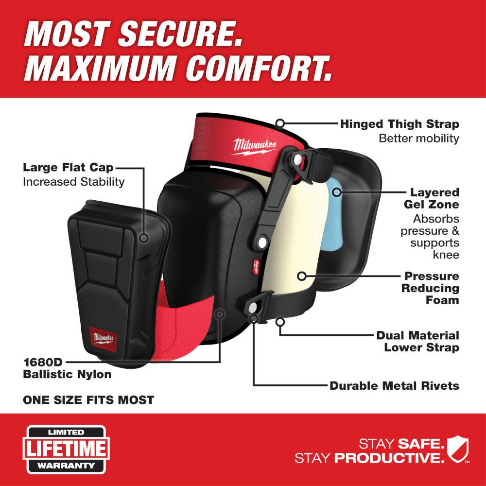 Milwaukee Knee Pad Performance Stabilizer - Flockneti