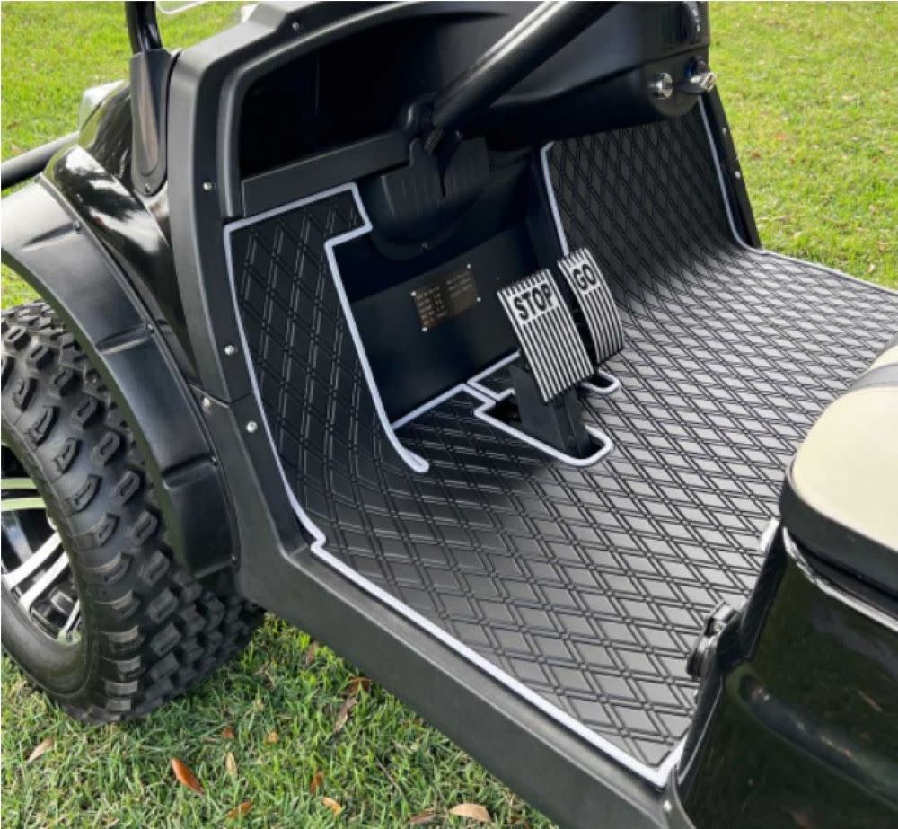 Xtreme Mats Golf Cart Floor Mat ICON & Grey - Flockneti