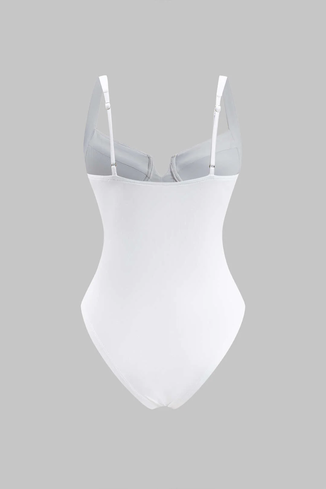 Solid Bustier Sleeveless Bodysuit - Flockneti