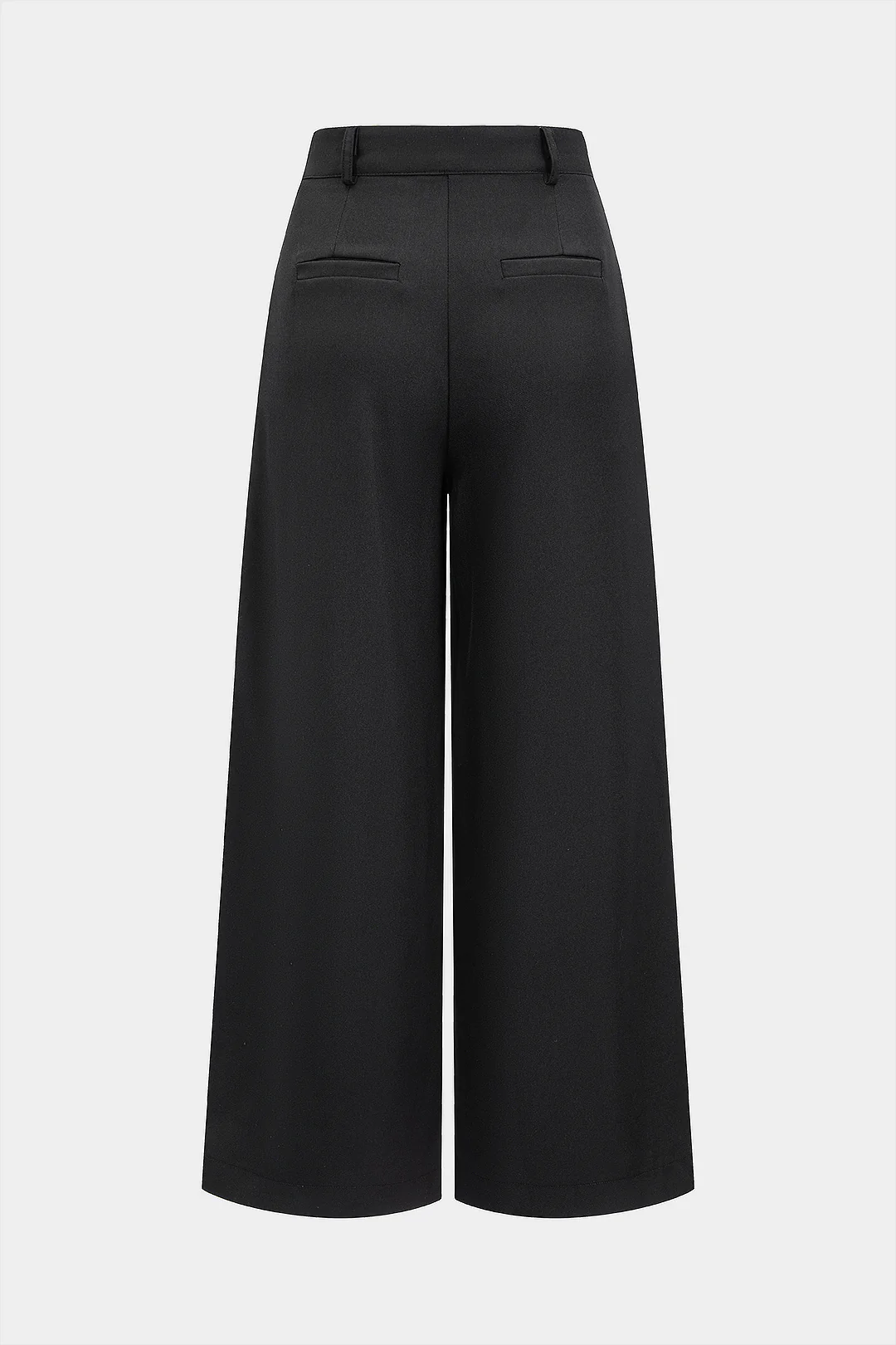 Belted Asymmetrical Straight Leg Pants - Flockneti