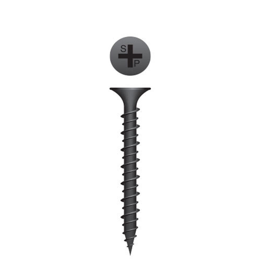 Intercorp #8 x 3″ Phosphate Coat Phillips Bugle Head Screw 2000qty - Flockneti