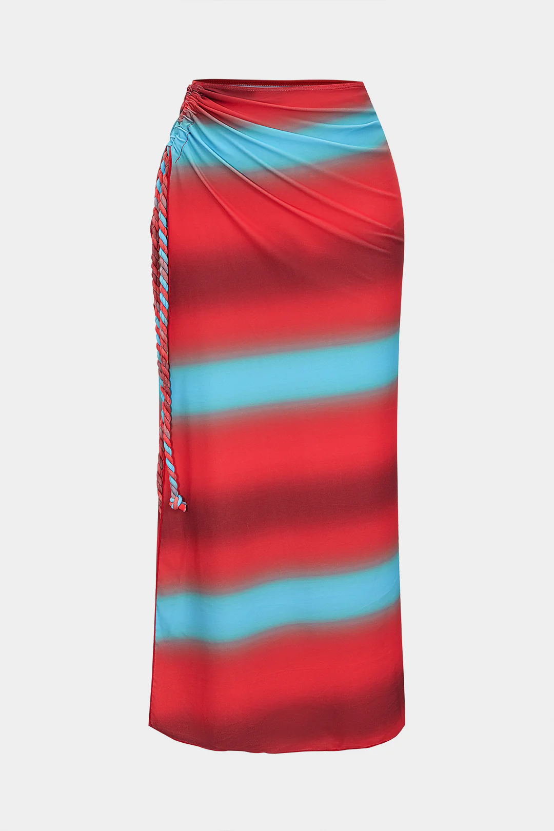 Tie Dye Ombre Print Twist Knot Bikini Bottom - Flockneti