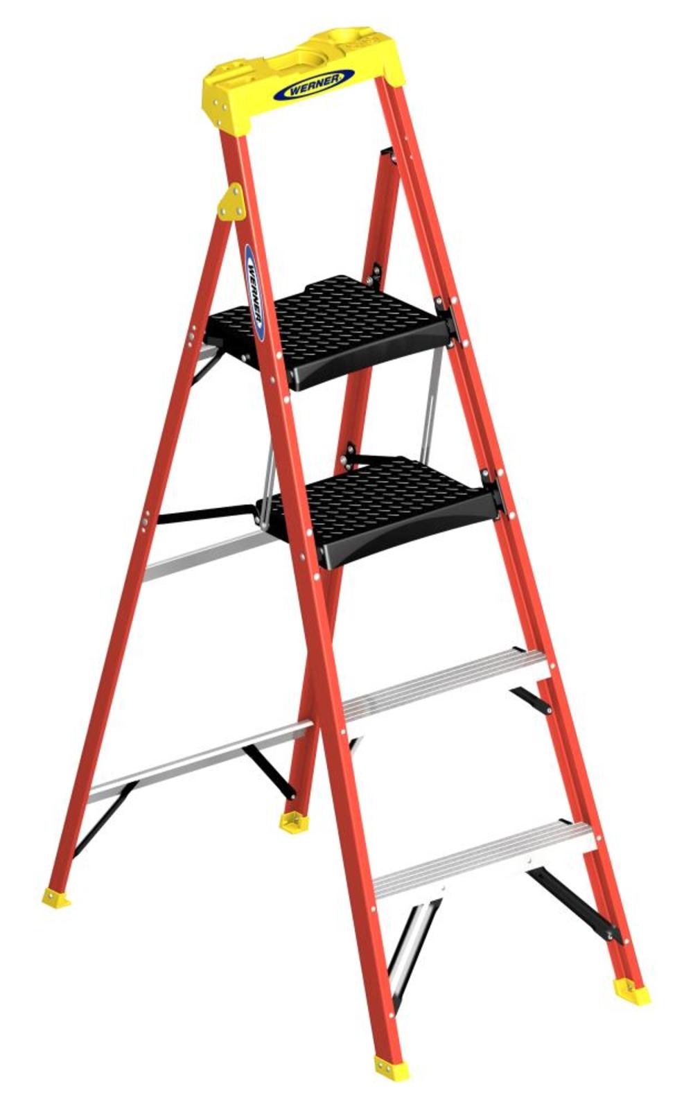 Werner 5.5 Ft. Type IA Fiberglass Compact Step Ladder - Flockneti