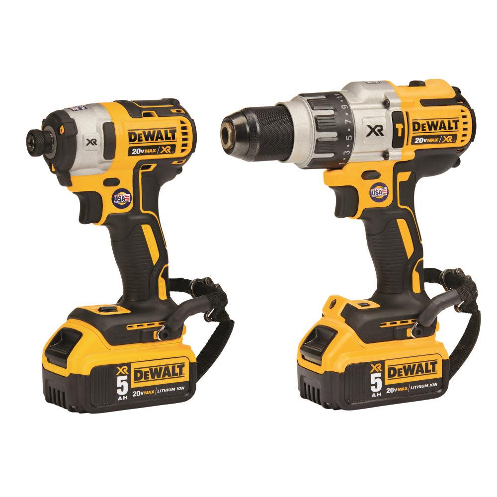 DEWALT 20V MAX XR 2 Tool Combo Kit with LANYARD READY Attachment Points - Flockneti