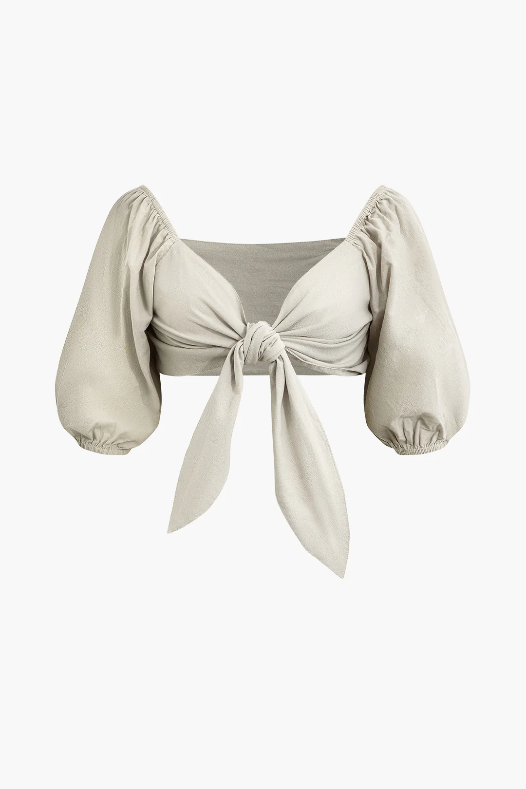 Twist Knot Ruched Top And Pocket Shorts Set - Flockneti
