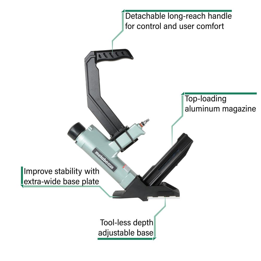 Metabo HPT 2 15.5-Gauge Flooring Stapler - Flockneti