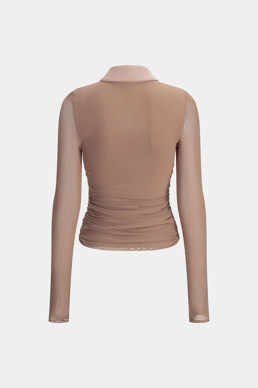 Lace Patchwork Cut Out Long-Sleeve Shirt - Flockneti