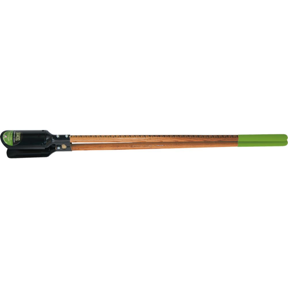 Ames 58.75 in. Post Hole Digger with Ruler and Wood Handle - Flockneti
