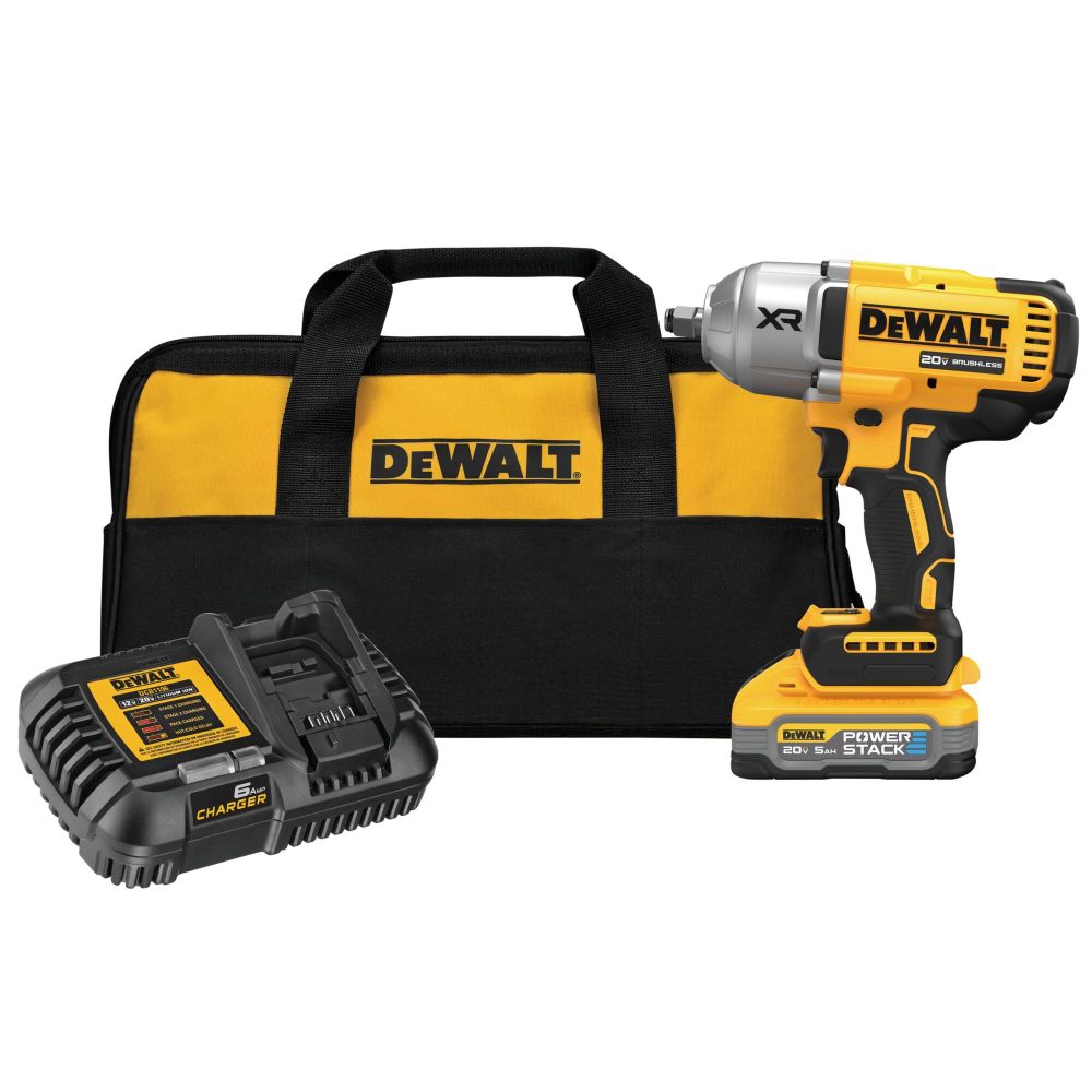 DEWALT 20V MAX XR 1/2″ High Torque Impact Wrench with Hog Ring Anvil Cordless Kit - Flockneti