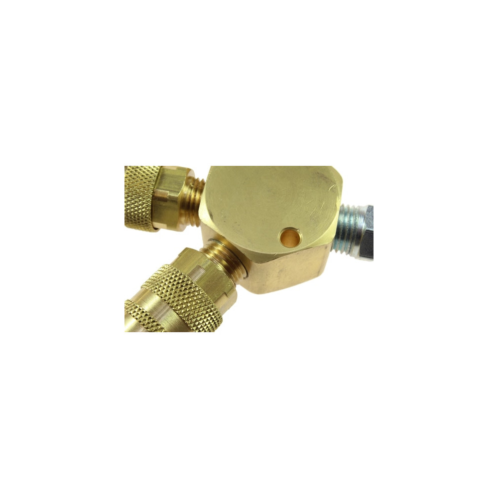 Coilhose 1/4 In. 3 Port Flat Hex Manifold Assembly - Flockneti