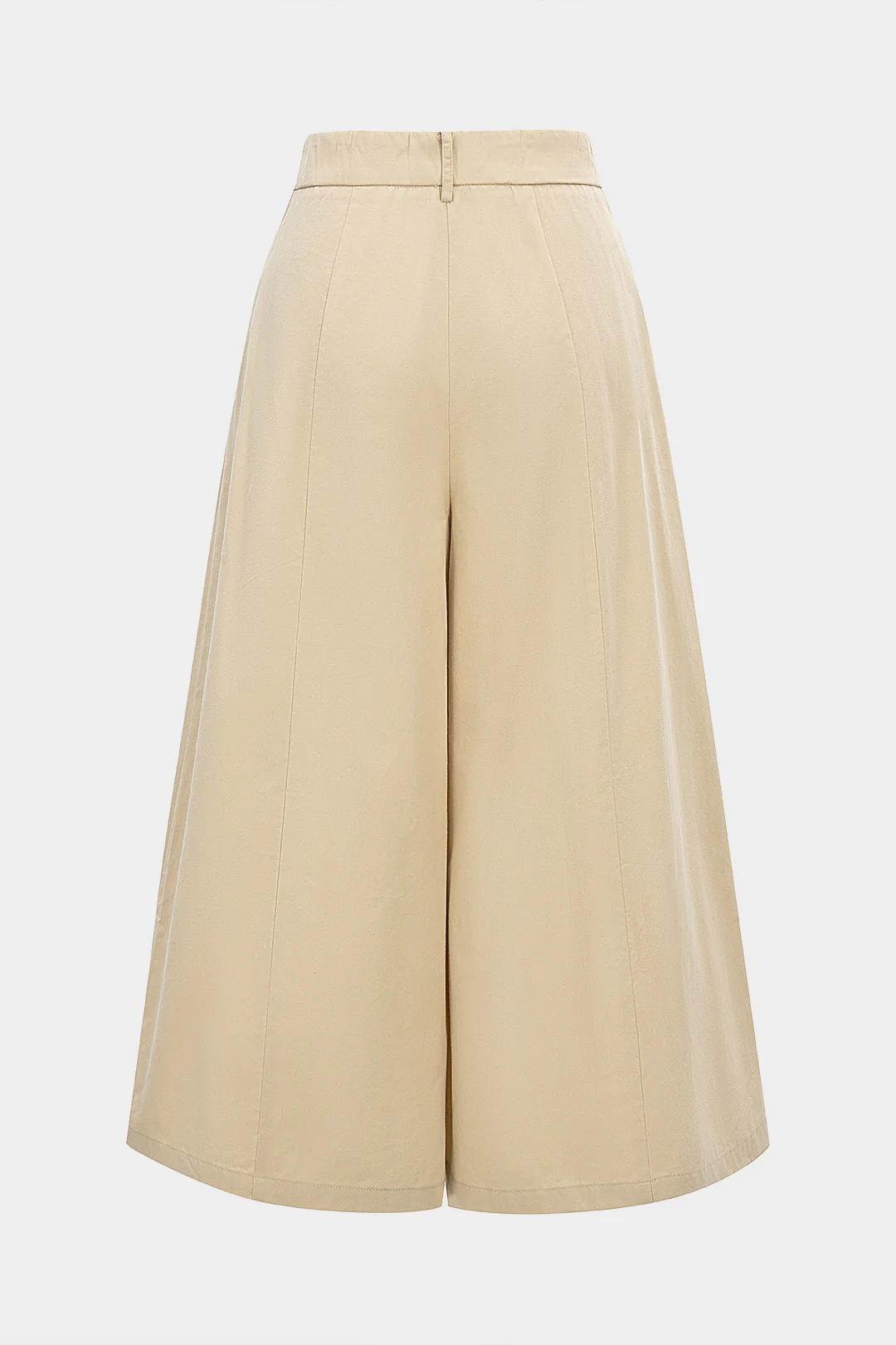 High Waist Wide Leg Pleated Trousers - Flockneti