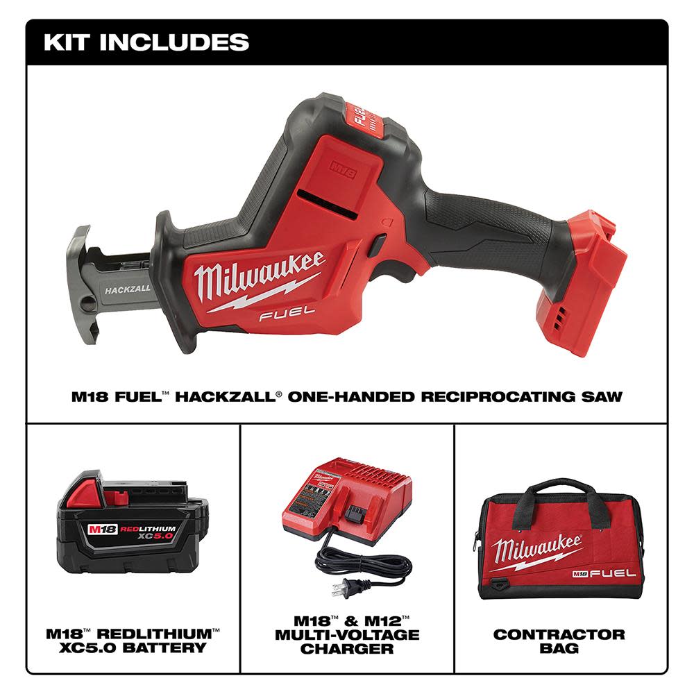 Milwaukee M18 FUEL HACKZALL Reciprocating Saw Kit - Flockneti