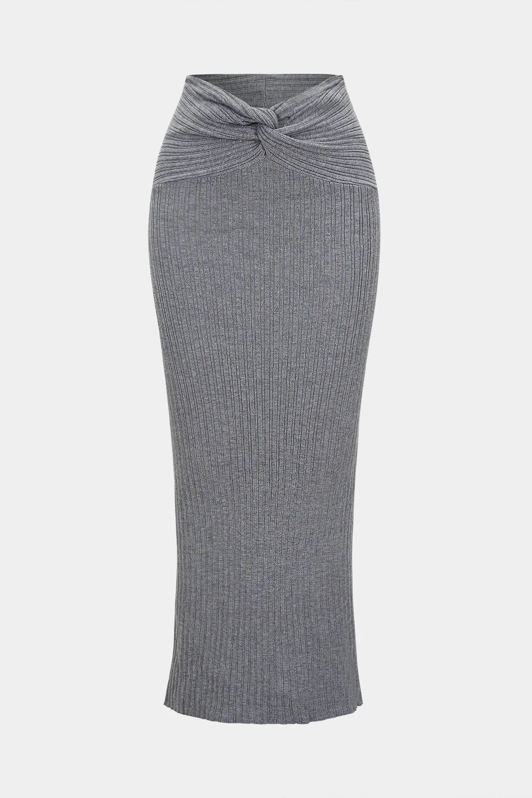 Knit Solid Twist Knot Skirt - Flockneti