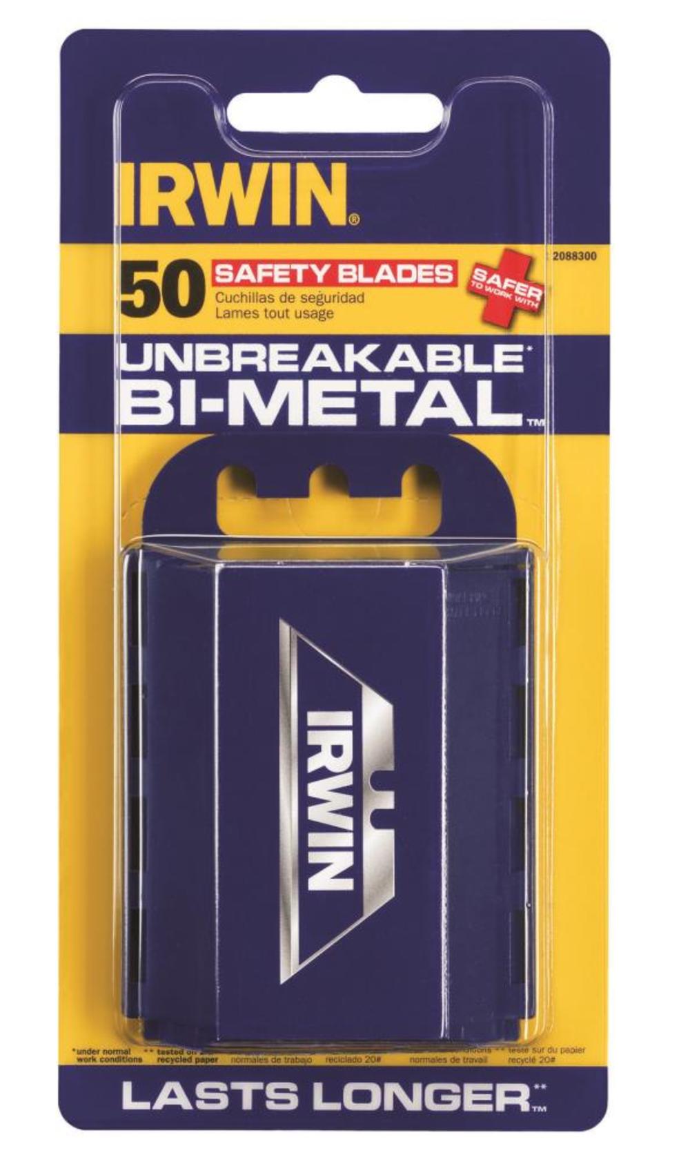 Irwin Bi-Metal Safety Utility Knife Blades 50 Pk. - Flockneti