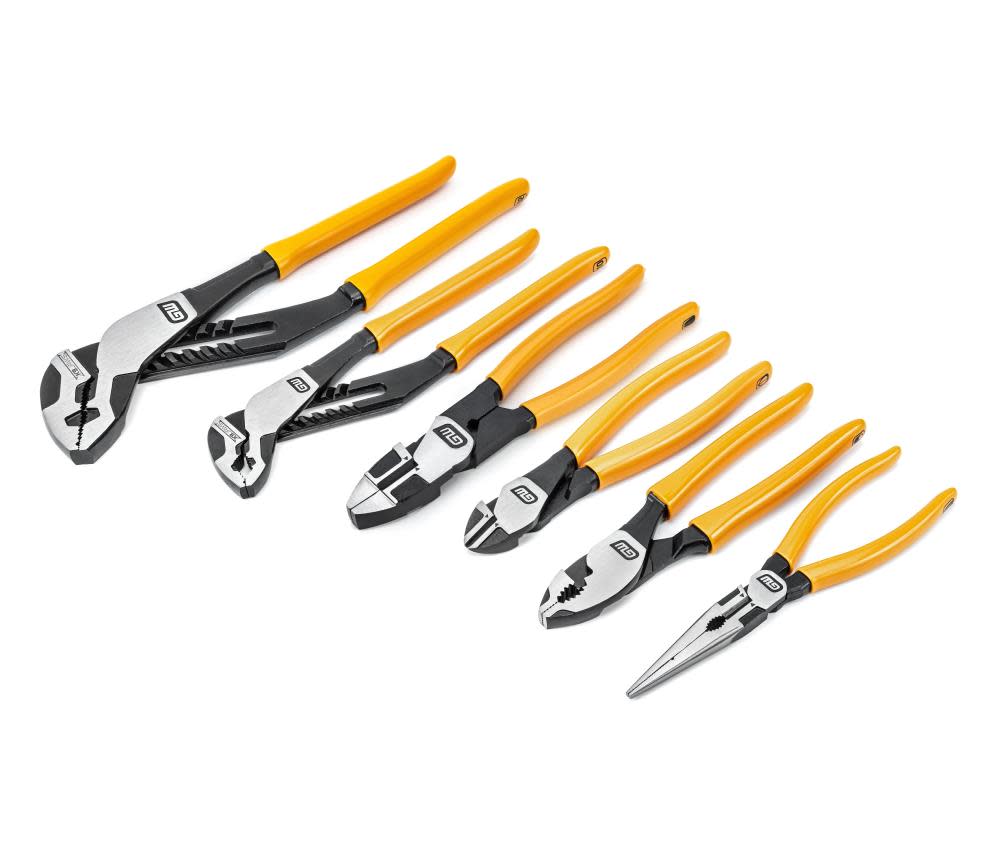 GEARWRENCH Pitbull Mixed Plier Set Dipped Handle 6pc - Flockneti