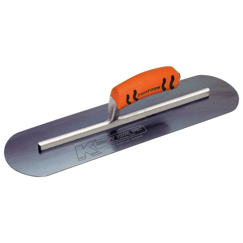 Kraft Tool Co 24″ x 5″ Blue Steel Pool Trowel - Flockneti