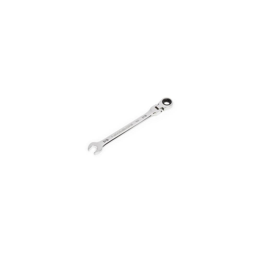 GEARWRENCH 7/16″ 90T 12 Point Flex Head Ratcheting Combination Wrench - Flockneti