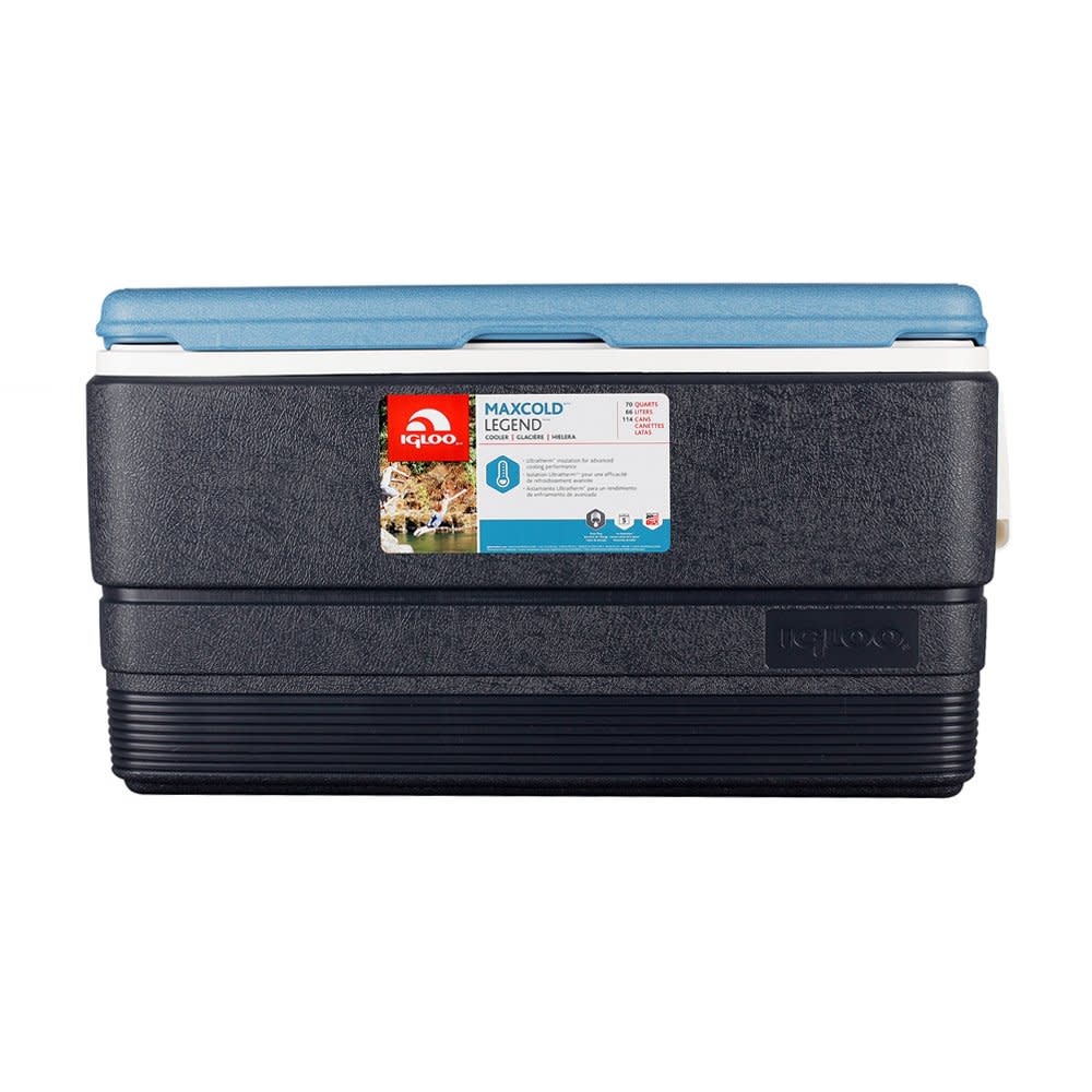 Igloo Maxcold 70 Hard Cooler Jet Carbon/Ice Blue 70qt - Flockneti