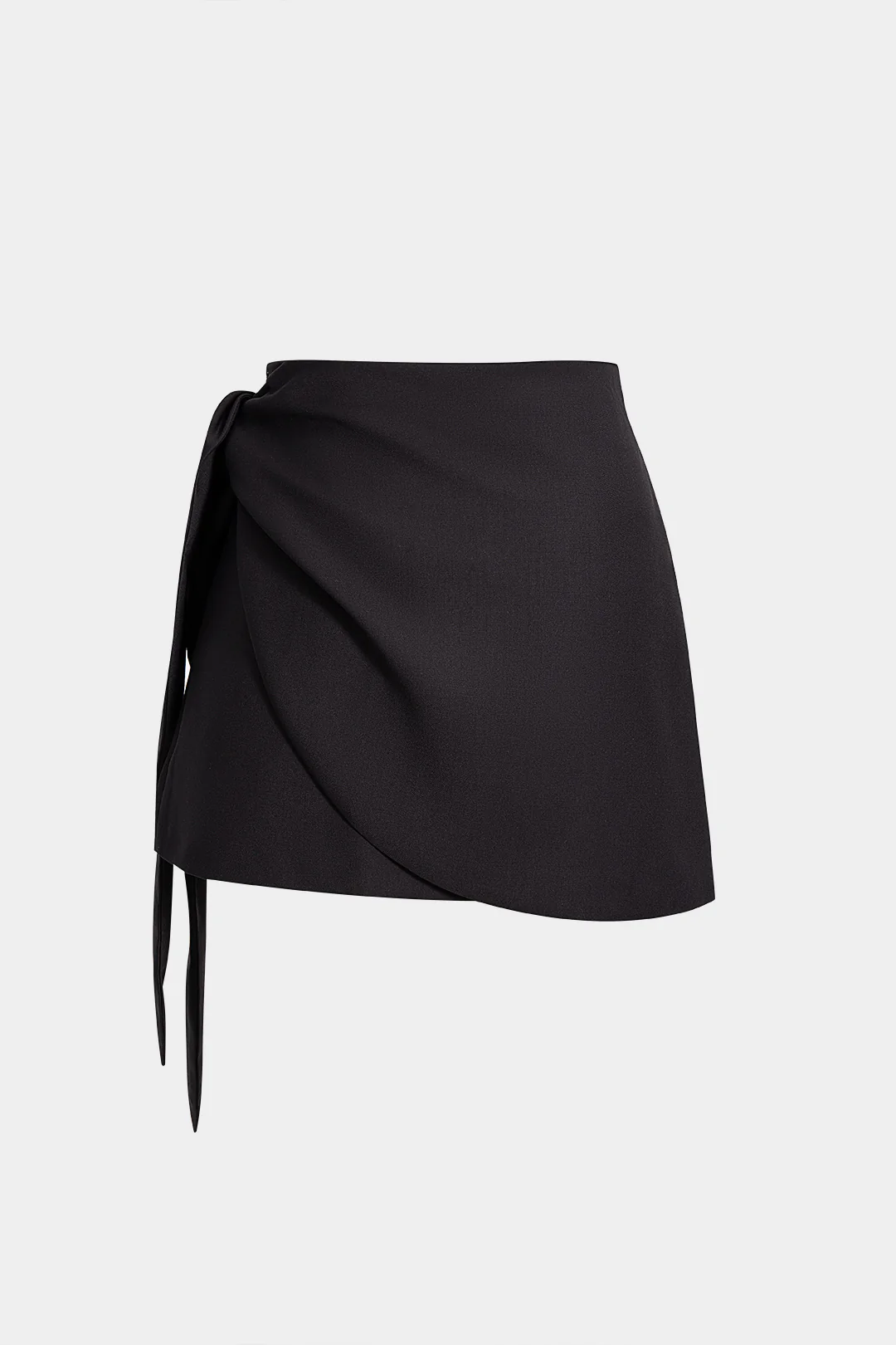 Zipper Tie-Up Mini Skirt - Flockneti