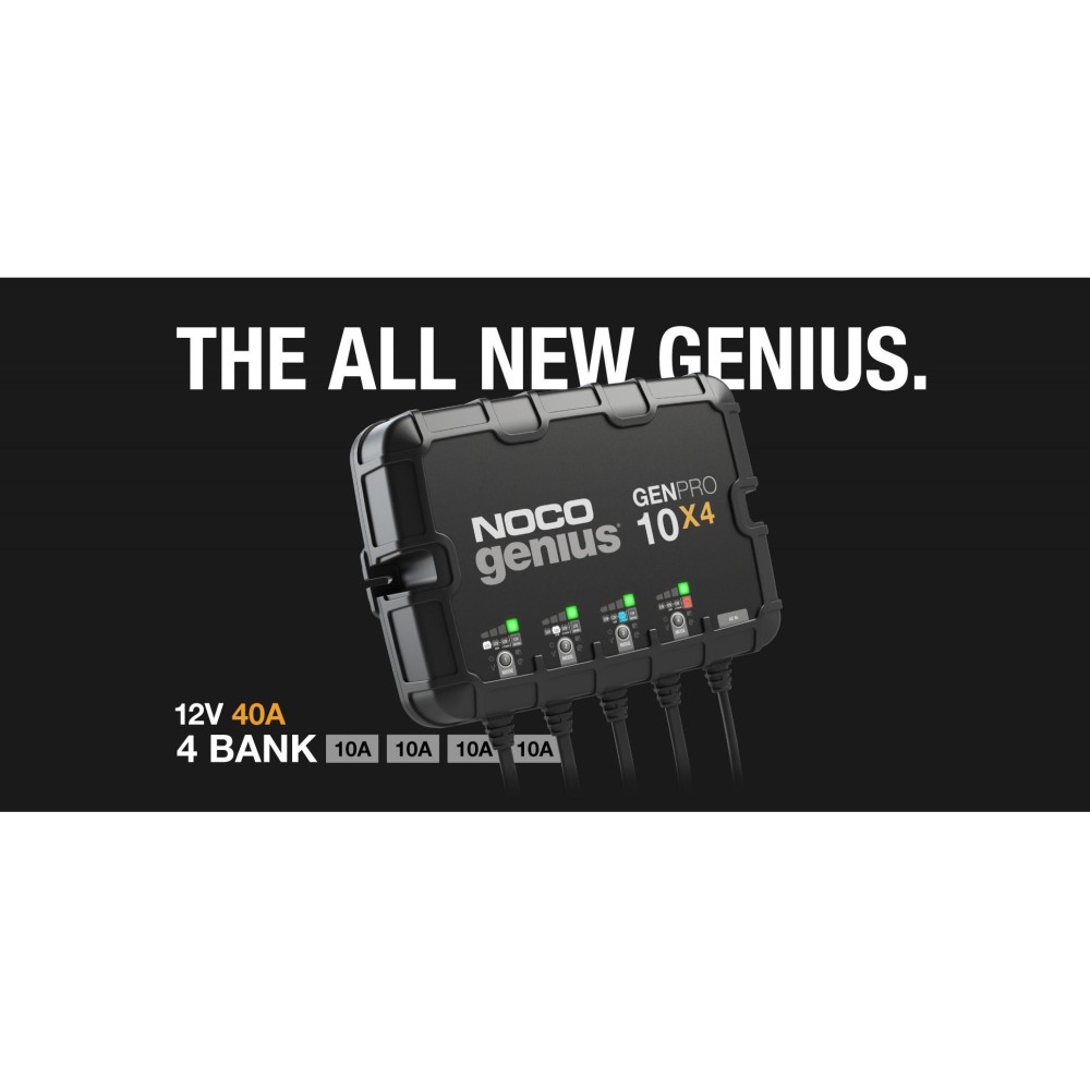 Noco 12V Battery Charger 40A Fully Automatic 4 Bank On Board - Flockneti