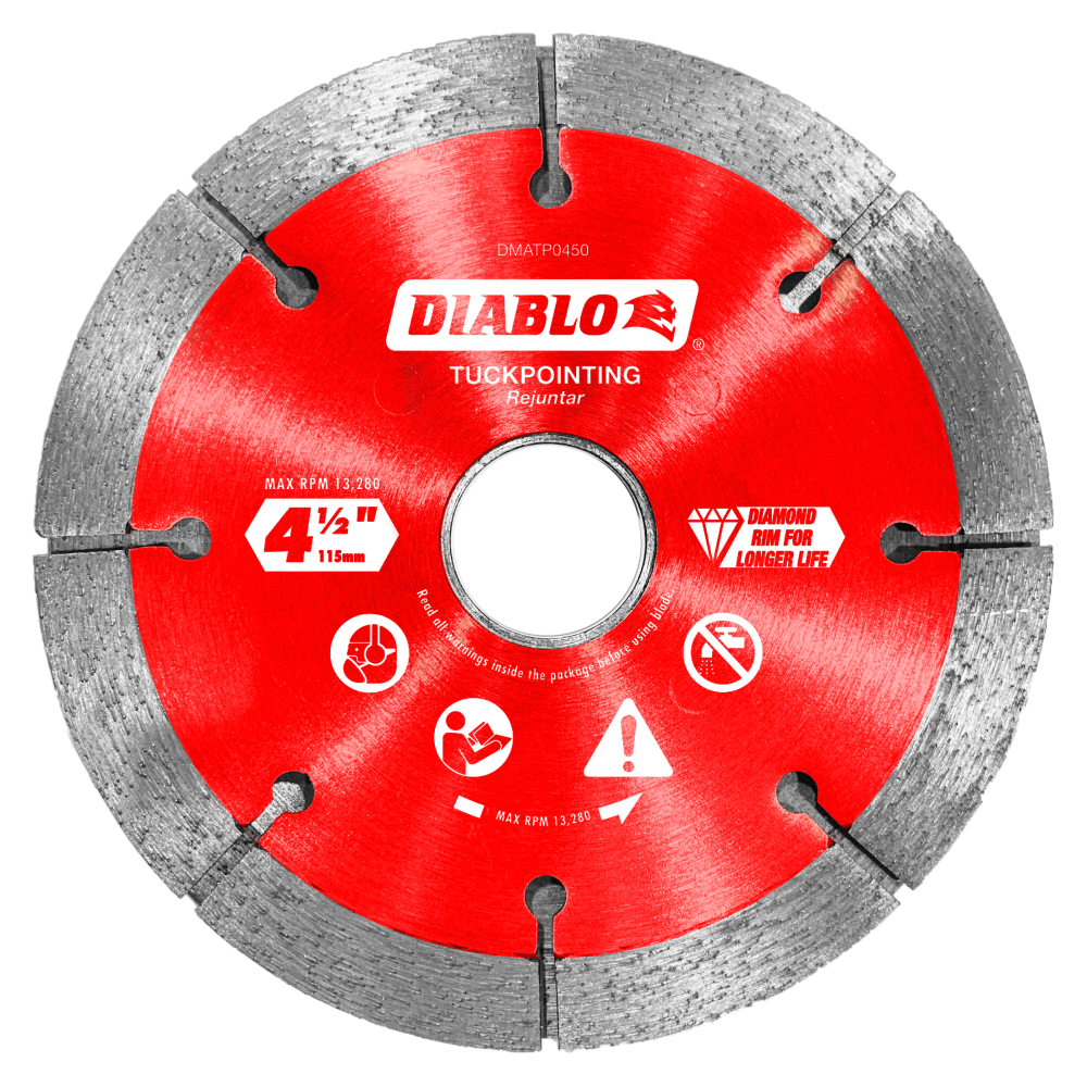 Diablo Tools 4-1/2″ Diamond Tuck Point Blade for Masonry - Flockneti