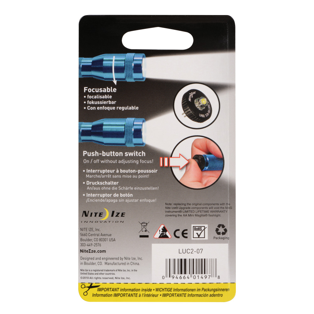 Nite Ize LED Upgrade Combo II Fits AA Mini Maglite - Flockneti