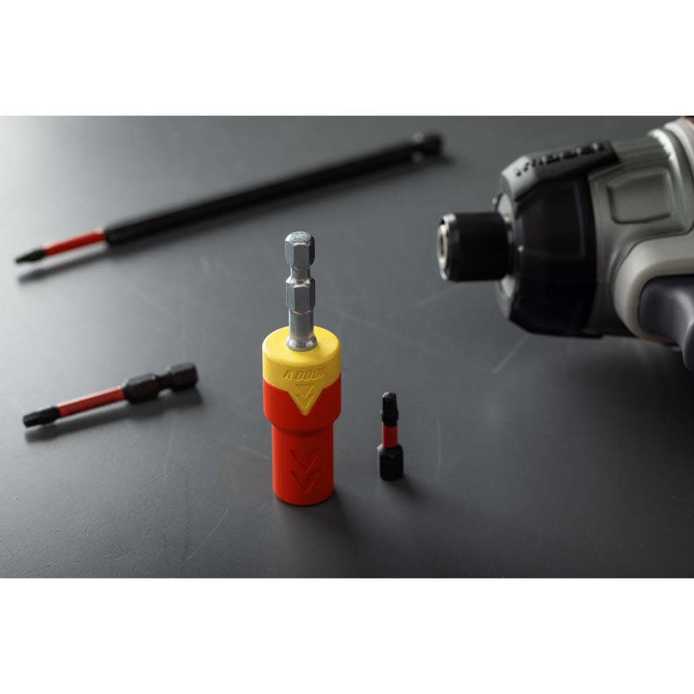 Crescent APEX CRESCENT eSHOK-GUARD Magnetic Isolated Bit Holder 1/4″ x 3″ - Flockneti