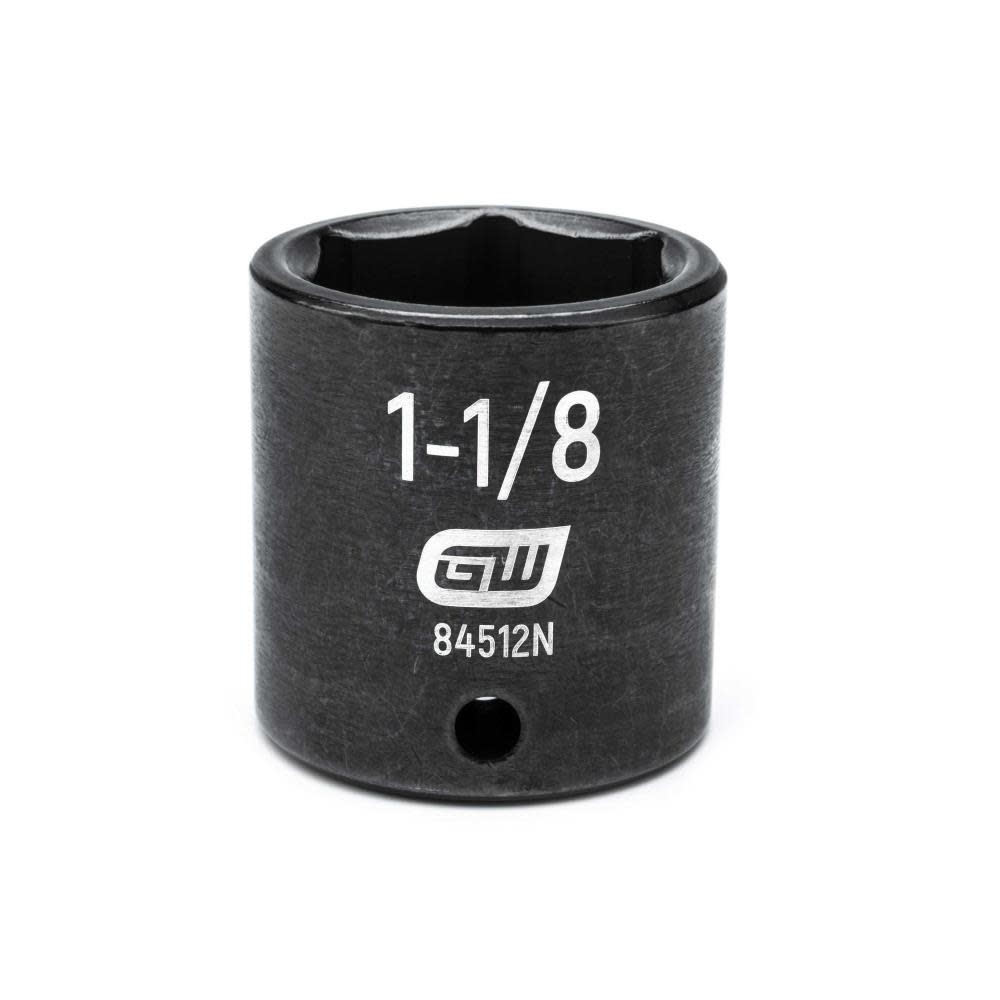 GEARWRENCH 1/2″ Drive 6 Point Standard Impact SAE Socket 1-1/8″ - Flockneti