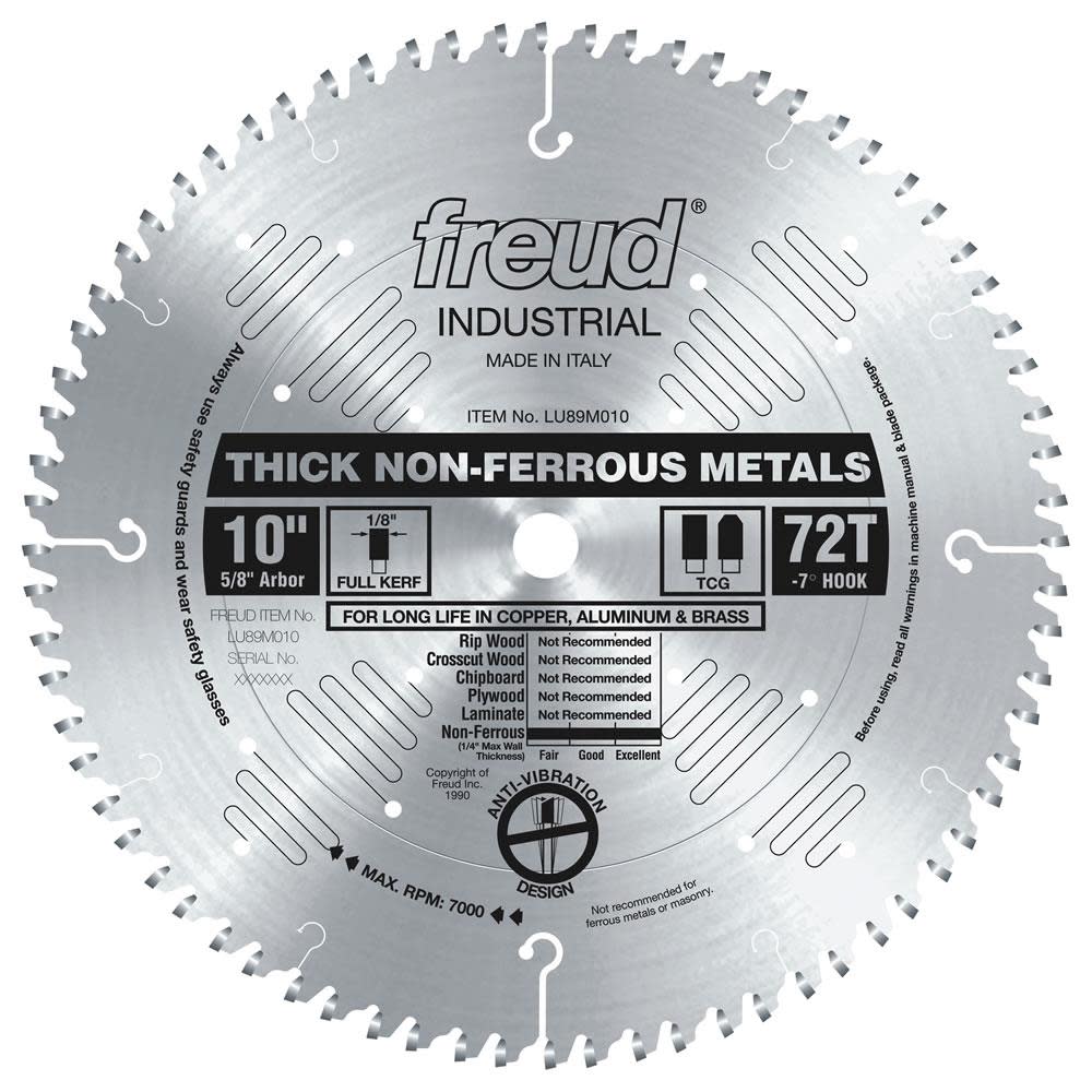 Freud 10″ Thick Non-Ferrous Metal Blade - Flockneti