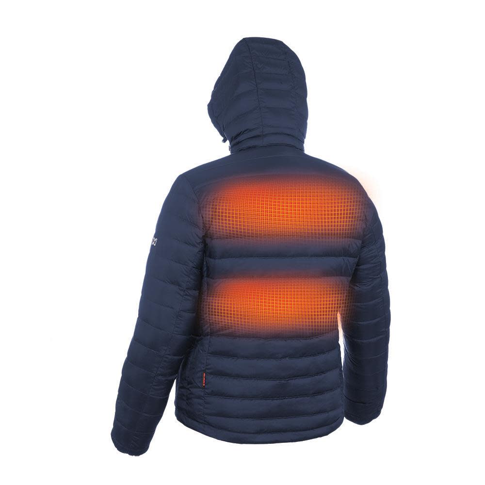Mobile Warming Summit Heated Jacket 12 Volt Mens Navy Large - Flockneti